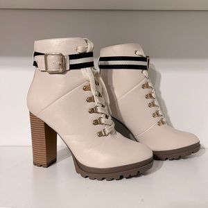 Off White Fashion Combat Boots